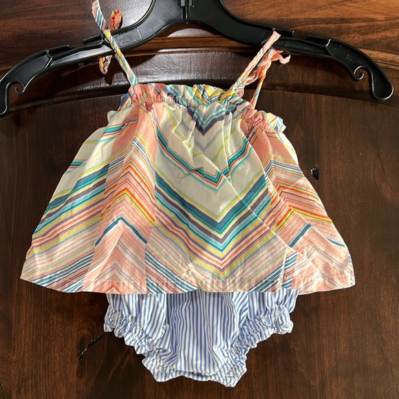 Anthem of the Ants Other - Anthem of the Ants Baby Abstract Herringbone Ruffled Dress